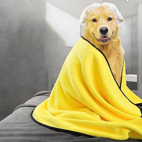 Trockentuch für Hunde, superschnelle Wasseraufnahme, Mikrofaser-Badetuch für Haustiere (M)_voghion.com