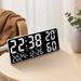 New Model Temperature And Humidity Living Room Wall Simple Multifunctional Electronic Clock Large Font With Night Light_voghion.com