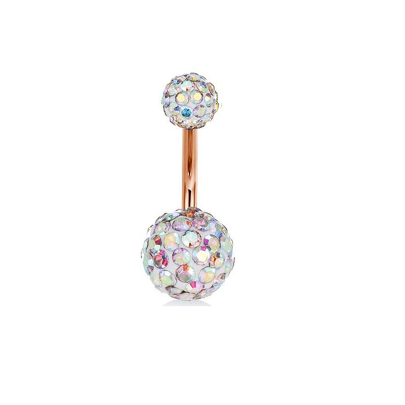 Classic Navel Ring Body Piercing Accessories Belly Button Rings 14-piece Set_voghion.com