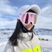 SEARIPE Snowy Pie Column Surface Goggles For Men Women, Single And Board Goggles, Double Layer Anti-Fog Ski Equipment_voghion.com