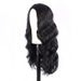 Synthetic Clip-in Wigs Wigs Women's Black Middle Parted Long Curly Hair Big Wave Machine Made Headpiece Simulation Scalp_voghion.com