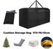 Weatherproof Cushion Bag - Oversized Zipper Patio Storage_voghion.com