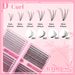 640 - Cluster Segmented False Eyelashes Set, Natural Curly Universal Lashes For Daily Wear_voghion.com