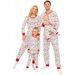 Pigiama natalizio coordinato per tutta la famiglia - Pigiama natalizio a maniche lunghe con stampa ad albero (taglie per adulti, bambini e animali domestici)_voghion.com