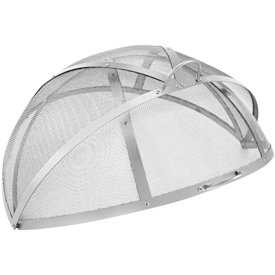 Accessories EasyOpening S Outdoor Screen Cover Lid Firepit Diameter Metal Stainless Fire Round Spark Cover Firepit 30 Pit Ring_voghion.com