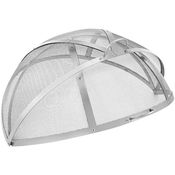 Accessories EasyOpening S Outdoor Screen Cover Lid Firepit Diameter Metal Stainless Fire Round Spark Cover Firepit 30 Pit Ring_voghion.com