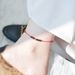 Handmade Weaving Niche Design Student Simple Forest Style Korean Version Bestie Internet Celebrity Red Rope Anklet For_voghion.com