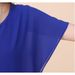 Neue Sommer Damen Plus Size Solid Color Süße Kurzarm T-Shirt Chiffon Bluse für Frauen_voghion.com