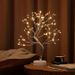 LED Decorative Tree Lamp With Remote Control - 108L Silver Branch Warm Light, 8 Lighting Modes, Romantic Bedroom/Home Decor_voghion.com