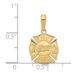 14k FIRE DEPT Shield Pendant_voghion.com