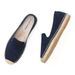 Spring New Fashion Round Toe Casual Cow Suede Solid Color Espadrille Couple Style Lazy Low Top Shoes_voghion.com
