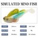 Esca artificiale Dieci colori Esca morbida in silicone Mini T Tail Piombo Pesce 6cm8g Anti-sospeso Pesce che salta sul fondo Esca per spigole con bocca rovesciata_voghion.com