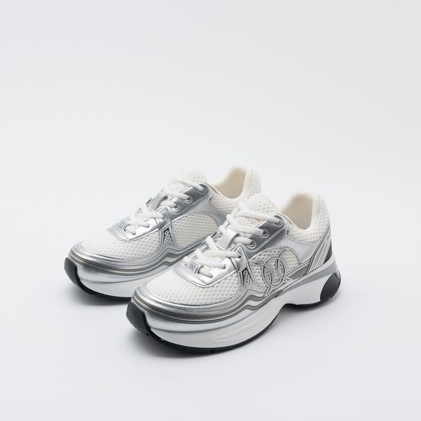 2025 Women's New Color Block Mesh Breathable Dad Shoes, Height-Increasing Casual Sports Shoes._voghion.com