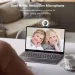 HD 4K webkamera PC Bærbare datamaskiner 2K webkamera 15-30fps USB minikamera med mikrofon/stativ/LED fyllelys for møtestreaming live_voghion.com