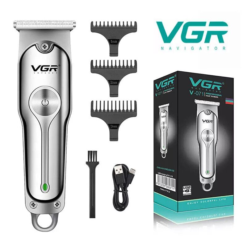 VGR Hair Clippers Cordless Trimmer For Men Shaving Machine Cutting Beard Barber_voghion.com
