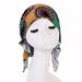 Women's Hats print three small tail curved hat Muslim headscarf hat_voghion.com