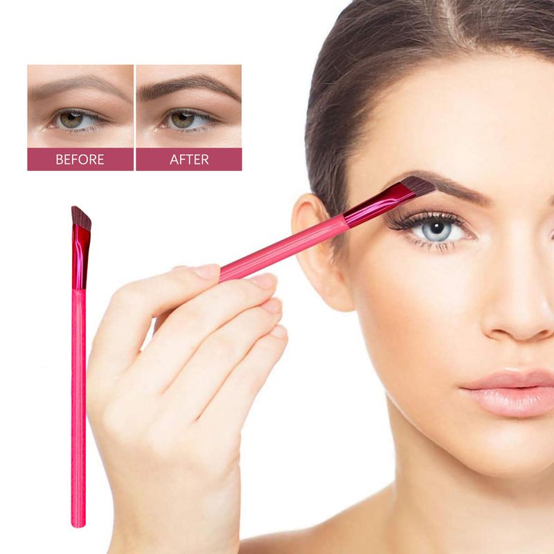 EELHOE Wielofunkcyjny pędzel do brwi, przenośny pędzel do brwi, łatwy w użyciu Eye Details Eyebrow Sweep, pędzel do makijażu dla początkujących_voghion.com