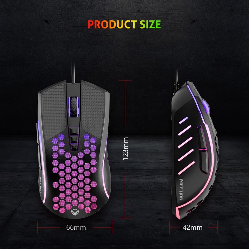 MEETION GM015 Free Cheap Honeycomb Ergonomic Silent Magic Rgb Wired Usb Gaming Mouse For Pc Computer Laptop_voghion.com