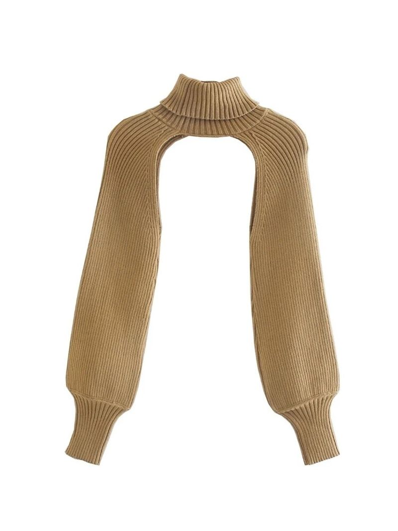 Women Turtleneck Long Sleeve Knitting Sweater Casual Femme Chic Design Pullover High Street Lady Tops SW886_voghion.com