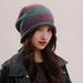 2025 Autumn/Winter Large Head Circumference Face-Flattering Knitted Wool Fashionable Versatile Warm Fleece Hat_voghion.com