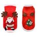 Pet Christmas Tree Santa Claus Reindeer Flannel Clothes_voghion.com