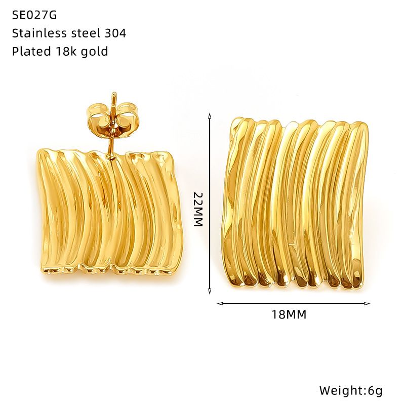 Orecchini unisex alla moda in acciaio inossidabile, temperamento versatile, orecchini in acciaio al titanio, orecchini da donna_voghion.com