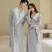Unterwäsche & Nachtwäsche Paar-Bademantel, langärmeliger Bademantel für Männer und Frauen, weiche Waffelstrick-Baumwolle, Loungewear mit V-Ausschnitt, Nachtwäsche für zu Hause, bequem_voghion.com