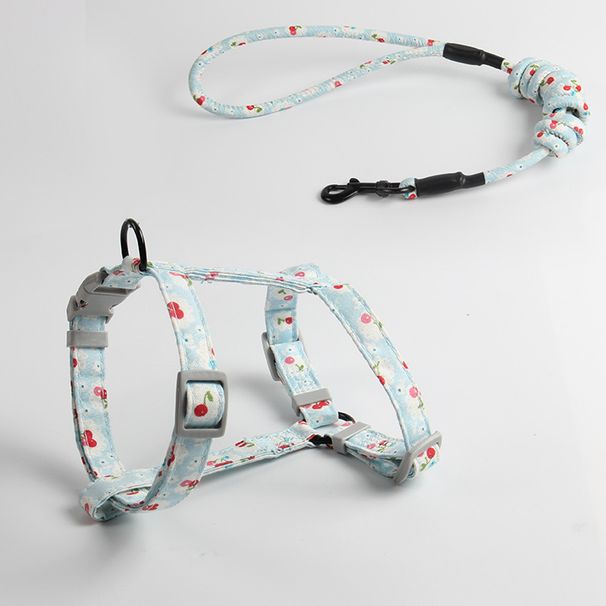 Mājdzīvnieku siksna, krūšu siksna, japāņu un vēja regulējama pretslīdes kaķa siksna_voghion.com