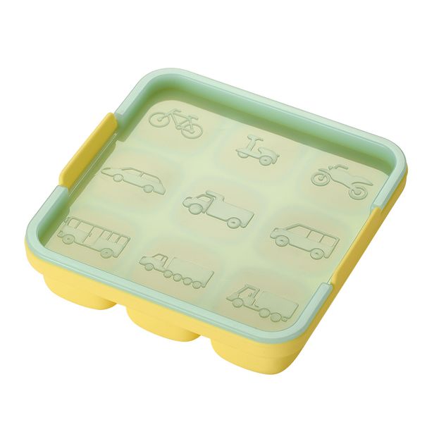 Stampo in silicone resistente alle alte temperature per bambini, quadrato, cartone animato, auto, cibo, bambino, cottura al vapore, torta di riso, strumento_voghion.com