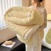 2025 New Jacquard Shu Cotton Wool Lamb Wool Blanket Gift Thickened Blanket_voghion.com