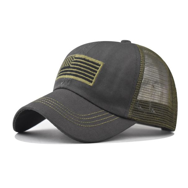 Unisex-Baseballkappe mit gestickter Nationalflagge, gewaschene und gebrauchte Entenschnabelkappe, klassische atmungsaktive Netzkappe, Baseballkappe zum Unabhängigkeitstag_voghion.com