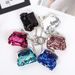3inch New Convenient Clip Coin Purse Mini Earphone Data Cable Sequin Wallet Storage Bag_voghion.com