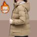 Damen-Winterjacke in Übergröße mit Baumwollpolsterung – Samtgefüttert, warm und verdickt für Mütter mittleren Alters 2024_voghion.com