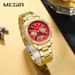 MEGIR Luxury Moon Phase Quartz Watch For Men & Women - 42mm Stainless Steel Case, Water Resistant, Elegant Business Chronograph With Luminous Hands_voghion.com