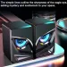 Unique Desktop Speaker USB Wired For PC Gaming Cool LED Lights Stylish Design_voghion.com