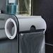 Waterproof Tissue Box For Bathroom Portable Toilet Paper Holder Punch-Free Roll Paper Dispenser With Garbage Bag Organizer_voghion.com