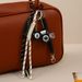Handmade PU Leather Star Keychain Bag Charm - Camera & Football Design, Trendy DIY Accessory For Bags, Keys & More_voghion.com