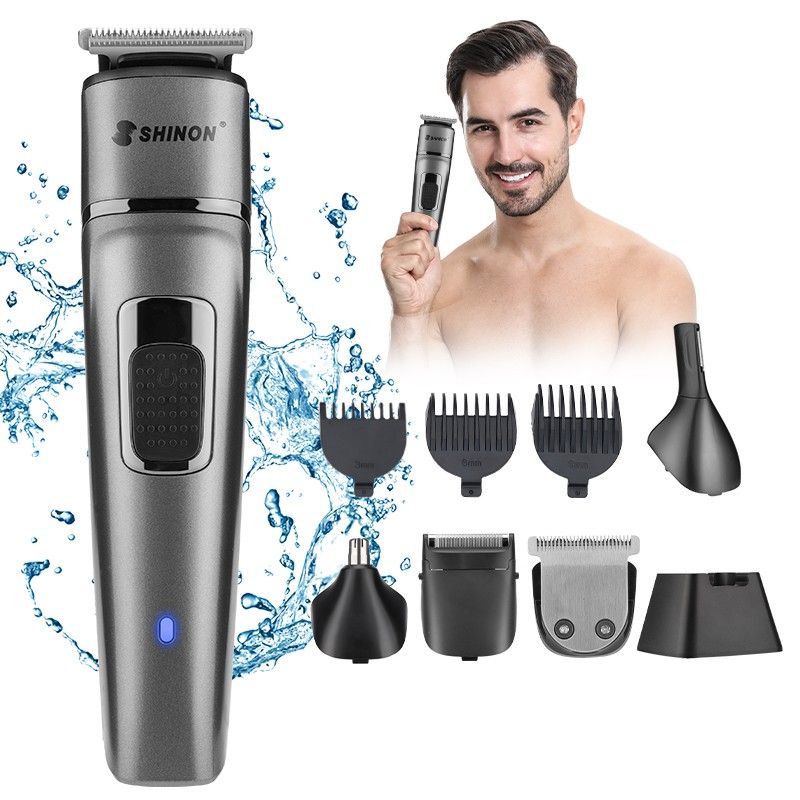 Professional Mens Hair Clippers Self Cut Cordless Electric Hair Trimmer 4 In 1_voghion.com