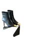 24X1 New 2024 Metal Small Square Toe Slim Heel High-Heeled Shoes Versatile, Fashionable And Comfortable, Side Zipper_voghion.com