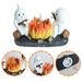 Cross Border Halloween Ghost Flickering Candle Simulation Resin Decorative Wax Home Restaurant Bedside Ornaments Glowing Candle_voghion.com