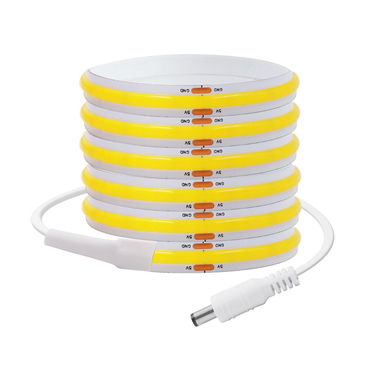 5V USB High Density COB LED Streifen Lichter PIR Motion Sensor 8mm Band Schrank Lampe_voghion.com