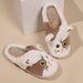Voyage Voyage New Autumn Winter Three-Dimensional Black And White Towel Embroidered Cotton Shoes Cute Cat Unisex Warm Slippers_voghion.com