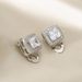 Earrings Fashionable And High End Moissanite Earrings, Niche And Versatile, Elegant Temperament Ear Clips, Light Luxury, No Piercing Ear Clips_voghion.com