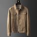 Deer skin velvet men's coat autumn and winter new popular trend brand men's leather jacket winter workwear jacket_voghion.com