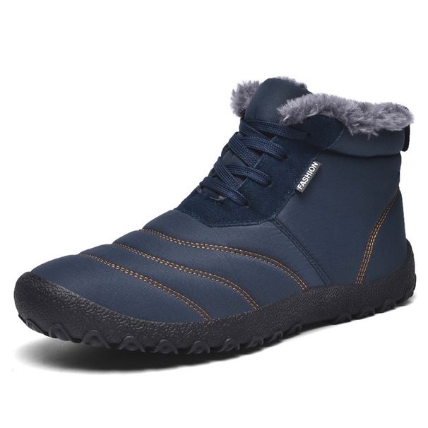 2022 Winter Neue verdickte warme große Baumwollschuhe Herren weiche Sohle Mid-Calf Schneestiefel für nördliche Regionen_voghion.com