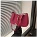Simple and stylish design contrast color casual fashion large capacity trendy hand held shoulder armpit small square women's bag_voghion.com