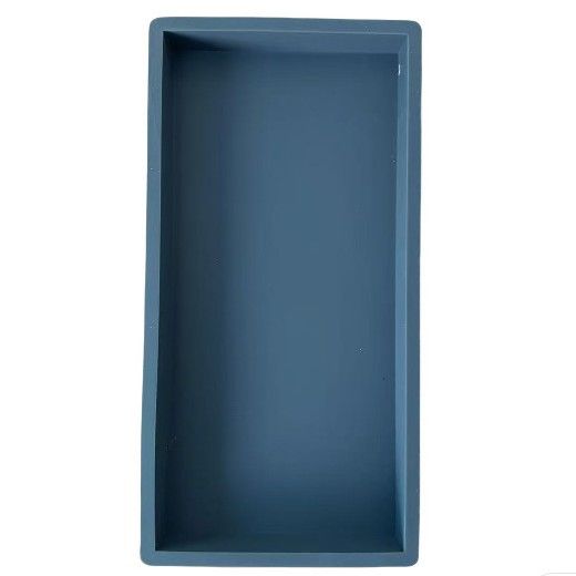 Modernes Kosmetiktablett aus Silikon – Badezimmer-Organizer aus Marmor und Mattschwarz für Schmuck, Parfüm und wichtige Dinge (rutschfest, wasserdicht, leicht zu reinigen)_voghion.com