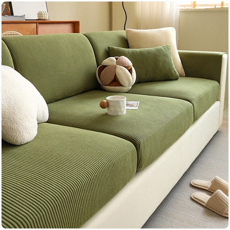 Stretch Sofa Cover - All-Season Cat-Proof Couch Protector For Sectionals With Seat & Back Cushion Covers_voghion.com