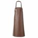 Cross-Border PU Neck Hanging Waterproof Oil-Proof European And American High-End Leather Workwear Apron_voghion.com