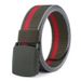 Sports versatile outdoor with automatic buckle imitation nylon belt, simple multi-color men's belt_voghion.com